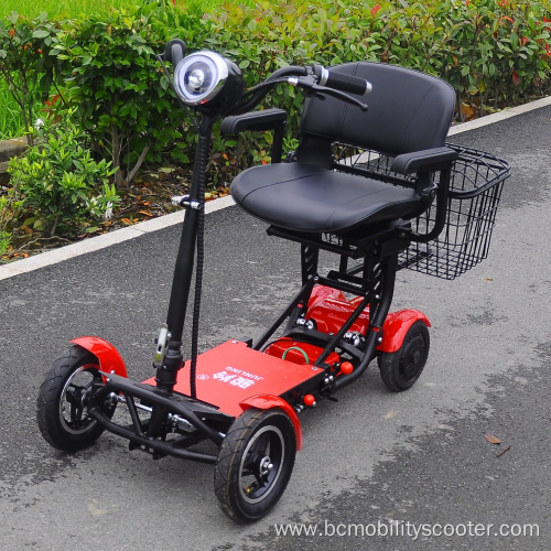 4 Wheels Disabled Folding Mobility Scooter For Handicapped